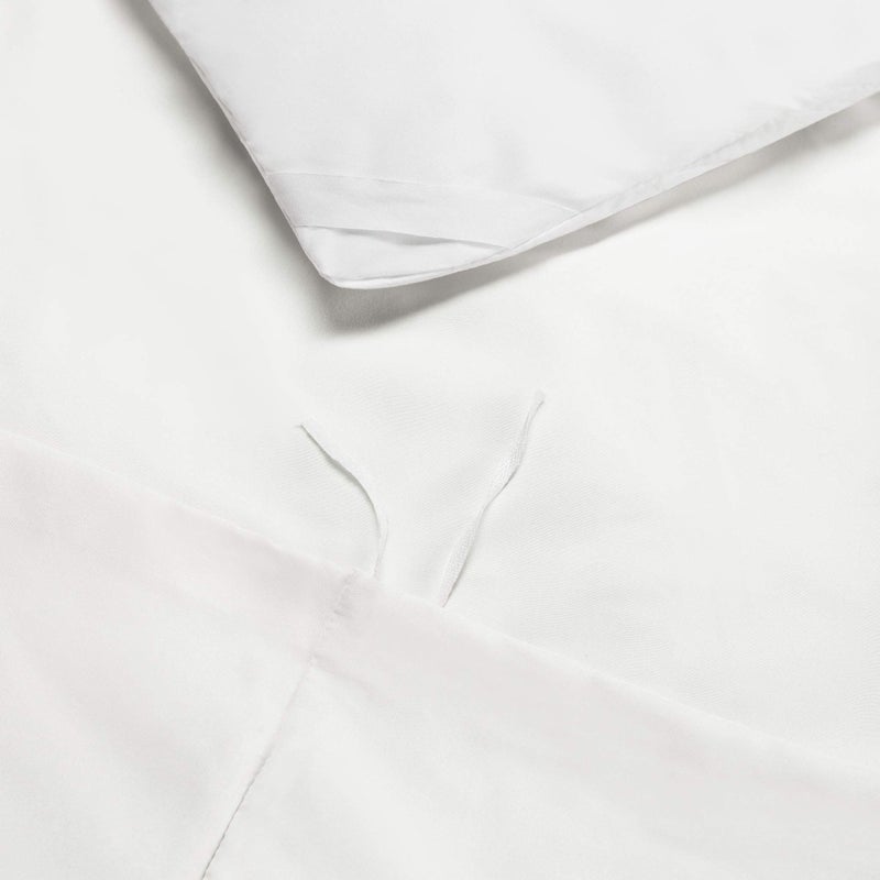 Nestl 7-Piece Queen Duvet Cover and Bed Sheet Set - Includes Duvet Cover, Flat Sheet, Fitted Sheets, 2 Pillowcases and 2 Pillow Shams - Complete Luxury Soft Microfiber Bedding Set, White - Image 5